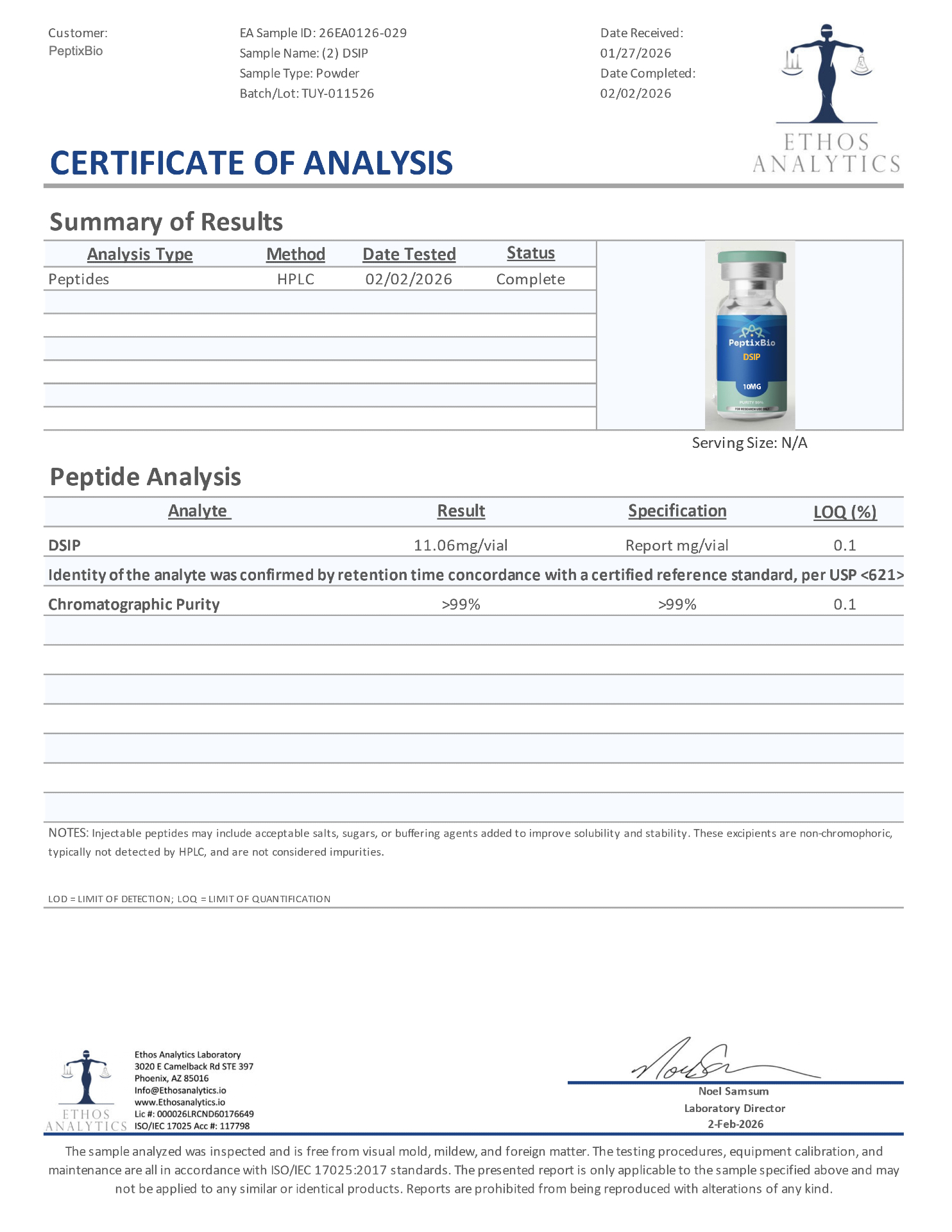 DSIP (10mg) - Image 2